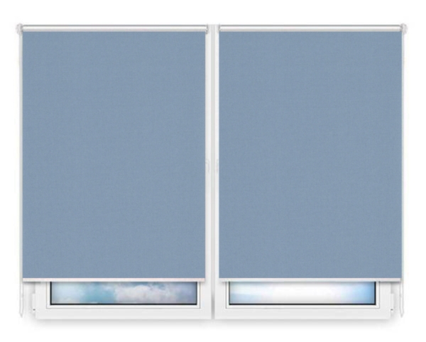 Рулонные шторы Мини Карина-блэкаут-светло-синий цена. Купить в «Мастерская Жалюзи»